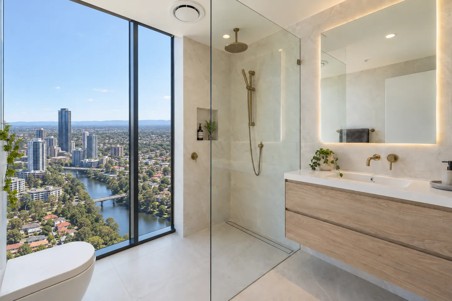 Renovated bathroom, Bathroom Renovations in Parramatta's Apartment Towers
